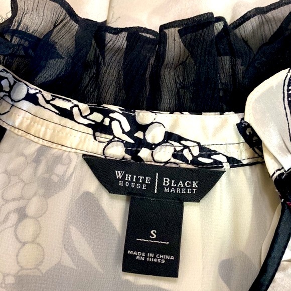 WHBM silk blouse with ruffles - Picture 7 of 9